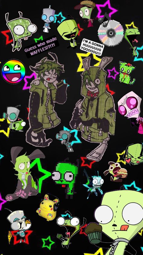 Invader zim♡ Gir💚📗🍏🥬♻️🐍🍃🌱🍀🌲🌿🦖♡ #invaderZim #Gir Gir Fanart Invader Zim, Gir Wallpaper Invader Zim, Gir Invader Zim Aesthetic, Invader Zim Gir Wallpaper, Invader Zim Aesthetic, Invader Zim Wallpapers, Gir Pfp, Gir From Invader Zim, Gir Invader Zim