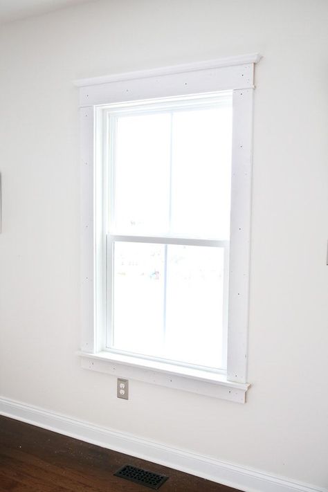 Shaker Window Trim, Window Trim Ideas Interior, Craftsman Trim Interior, Modern Window Trim, Window Trim Styles, Craftsman Style Interior, Craftsman Style Interiors, Craftsman Window Trim, Window Molding Trim