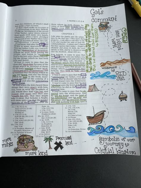 Lds Journal Ideas, Book Of Mormon Doodles, Book Of Mormon Drawings, Book Of Mormon Journaling Ideas, Book Of Mormon Journaling, Book Of Mormon Quotes, Scripture Study Journal, Scripture Marking, Book Of Mormon Scriptures