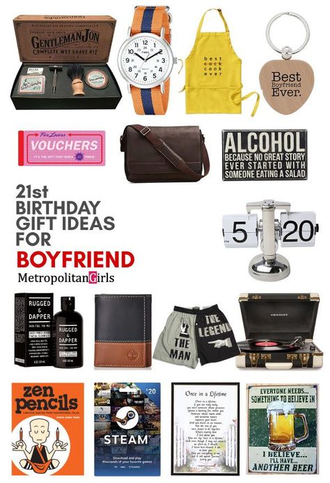 21st Birthday Gift Ideas for Boyfriend - ❤️ Metropolitan Girls ❤️ Birthday Gift Ideas Boyfriend, Gifts For 21st Birthday, Birthday Gift Board, Best 21st Birthday Gifts, 21st Birthday Gifts For Boyfriend, 21 Gift Ideas, Boyfriends 21st Birthday, Birthday Gift Ideas For Boyfriend, Boyfriend 21st Birthday