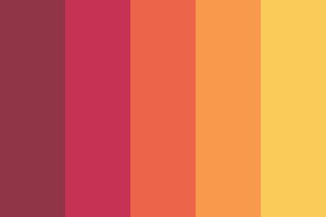 Sunset Colours Palette, Red Sunset Color Palette, California Colour Palette, Coachella Color Palette, Sun Color Pallete, Happy Color Pallete, Retro Sunset Color Palette, Phoenix Color Palette, Sunset Pallet Colour Palettes