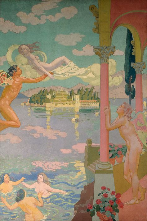 Roman Literature, Maurice Denis, Vision Of Love, Color Symbolism, Romantic Themes, Ancient Myths, Rich Color Palette, Art Movement, Impressionism