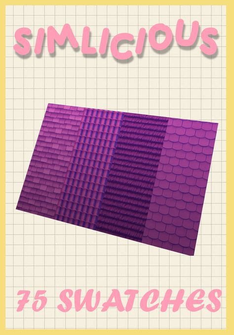 simlicious roofs recolor Sims 4 Cc Roof Patterns, Sims 4 Roof Cc, Sims 4 Recolors, Sims Design, Sims 4 Cc Finds, Sims 4 Clothing, Sims Mods, Sims 4 Cc, Sims 4 Custom Content