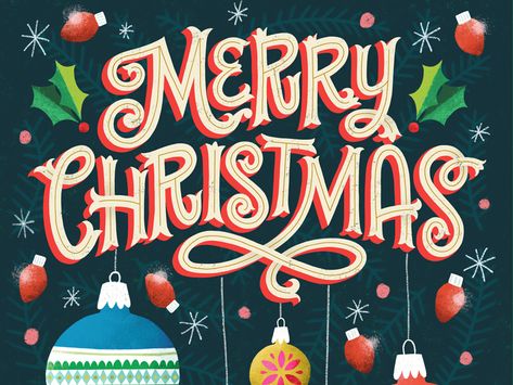 Merry Christmas procreate app typography retro lettering hand lettering christmas illustration Xmas Art Illustration, Christmas Hand Lettering Ideas, Christmas Procreate Ideas, Vintage Christmas Lettering, Merry Xmas Lettering, Christmas Card Lettering, Merry Christmas Lettering Design, Retro Christmas Graphic Design, Happy Holidays Lettering