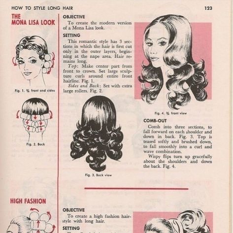 1970s Hairstyles, Vintage Hairstyles Tutorial, Vintage Curls, The Mona Lisa, Old Hairstyles, Hair Patterns, Hair Guide, Curl Pattern, Hair Stylies