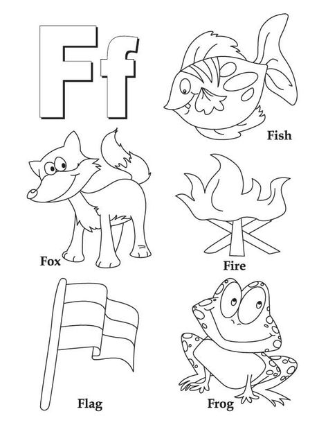 My A to Z Coloring Book Letter F coloring page | Download Free My A to Z Coloring Book Letter F coloring page for kids | Best Coloring Pages Letter F Worksheet, F Worksheet, F Is For Fish, Letter A Coloring Pages, The Letter F, Coloring Letters, Learn Letters, Coloring Worksheets, Abc Coloring Pages