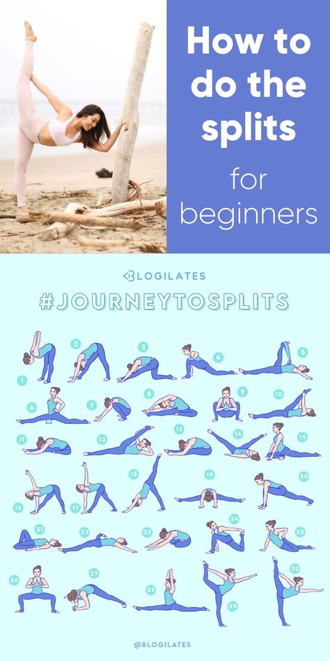 These are some great beginners pilates stretches for flexibility. If your goal is to learn how to do the splits and you want some stretching workouts or yoga moves to help you do the splits, this 30 day workout challenge guide and flexibility challenge will help you! Beginners Pilates, Dance Flexibility Stretches, Flexibility Challenge, Pilates Stretches, The Splits, How To Do Splits, Stretches For Flexibility, Dancer Workout, Beginner Yoga