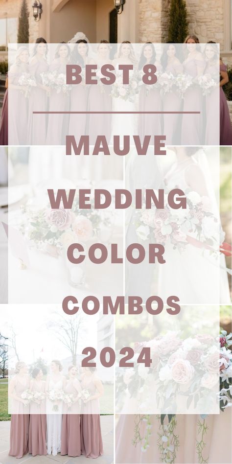 Mauve and Grey Wedding Colors for 2024, Mauve Bridesmaid Dresses, Grey Groom Suit - ColorsBridesmaid Mauve And Ivory Wedding Color Palettes, Mauve And Wine Red Wedding, Mauve Color Scheme Wedding, Mauve And Light Pink Wedding, Sage Green Mauve Cream Wedding, Mauve Color Wedding Theme, Mauve And Wine Wedding Colors, Fall Wedding Colors Mauve, Vintage Mauve Wedding Colors