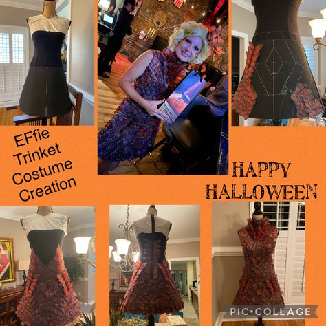 Creating the Effie Trinket butterfly dress. Hunger Games Effie, Effie Trinket, Butterfly Dress, Hunger Games, One Shoulder Formal Dress, One Shoulder, Formal Dresses, Halloween