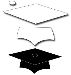 Frantic Stamper Precision Die - Mortarboard Stampin Up Graduation Cards, Mortar Board, Graduation Cards Handmade, Senior Graduation Party, Graduation Party Diy, Easy Cleaning Hacks, Frantic Stamper, Hand Crafts For Kids, Grad Cards