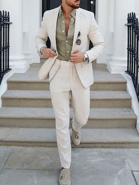 #oldmoneyaesthetic #formalwear #summerstyle Linen Suit Men, Christmas Boyfriend, Testosterone Boosting Foods, Rehearsal Dinner Outfits, Men's Wedding Outfit, Mens Wedding Attire, Boyfriend Outfit, Mens Hats Fashion, Mens Fashion Wedding