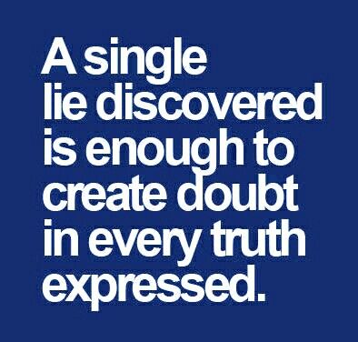 Knew someone once who habitually told "little white lies". I tried to tell her, but couldn't make her see, that small lies about unimportant things will eventually damage your credibility. Lies Quotes, Broken Trust, Truth And Lies, Truth Quotes, Good Life Quotes, Quotes About Strength, Inspiring Quotes About Life, A Relationship, Inspirational Quotes Motivation