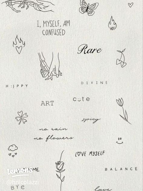 Tiny Tattoo Ideas, Small Girly Tattoos, Small Pretty Tattoos, Petite Tattoos, Tiny Tattoo, Small Hand Tattoos, Discreet Tattoos, Dainty Tattoos, Girly Tattoos