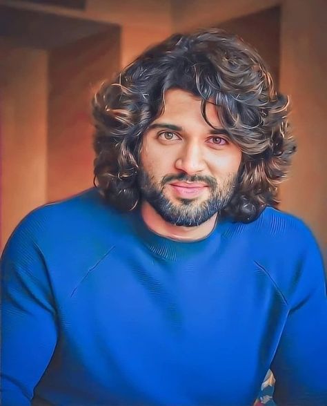 Vijay Deverkonda, Long Curly Hair Men, Vijay Deverakonda, Mens Hairstyles With Beard, Boys Pic, Robert Downey Jr Iron Man, Gents Hair Style, Cute Love Photos, Cute Celebrity Couples