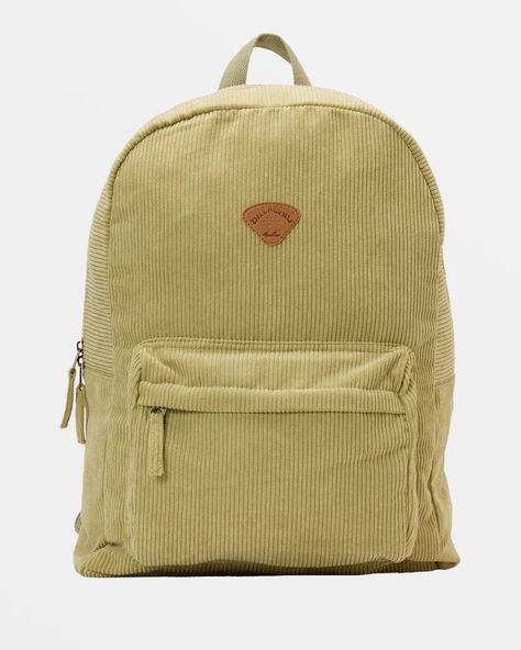 Schools Out Corduroy Backpack - Baked Clay – Billabong Backpack Billabong, Billabong Backpack, Corduroy Backpack, Baked Clay, Cotton Cord, Laptop Sleeve, Billabong, Laptop Sleeves, Fabric Cotton