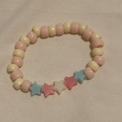 Trans pride stars kandi singlet Trans Bracelet, Pride Kandi, Trans Pride, Bracelet, Stars, Quick Saves