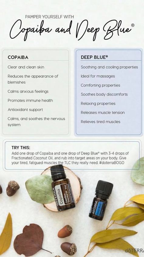 Copaiba Essential Oil, Diffuser Oils, Helichrysum Essential Oil, Essential Oils For Pain, Doterra Essential Oils Recipes, Cedarwood Oil, Chamomile Essential Oil, Shower Steamers, Doterra Oils