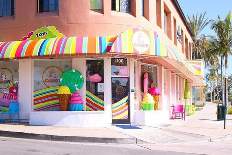 The Most Colorful Candy Store On Earth Is Right Here In Southern California...And You'll Want To Visit Candy Store Design, Candy Store Display, Dessert Shop, Chocolate Shop, Shop Front, Whimsical Decor, Ice Cream Shop, Colorful Candy, Happiest Place On Earth