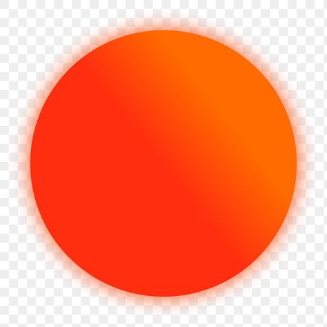 Aesthetic Circle, Circle Aesthetic, Neon Circle, Sun Png, Circle Png, Orange Circle, Celestial Sphere, Orange Gradient, Sticker Retro