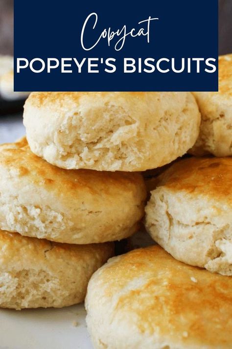 Plate of Popeye's biscuits. Hardees Biscuit Recipe Copycat, Popeyes Biscuits, Popeyes Biscuit Recipe, Bisquit Recipes, Hardees Biscuit Recipe, Homemade Bread Recipes, Best Biscuit Recipe, Drop Biscuits Recipe, Honey Jam