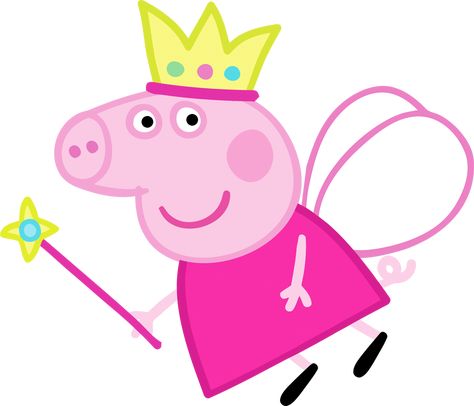 Peppa Pig Fairy: Free Party Printables, Images and Backgrounds. Peppa Pig Background, Peppa Pig Painting, Peppa Pig Images, Peppa Pig Printables, Peppa Pig Pictures, Peppa Pig Imagenes, Bolo Da Peppa Pig, Peppa Pig Birthday Decorations, Peppa Pig Birthday Party Decorations