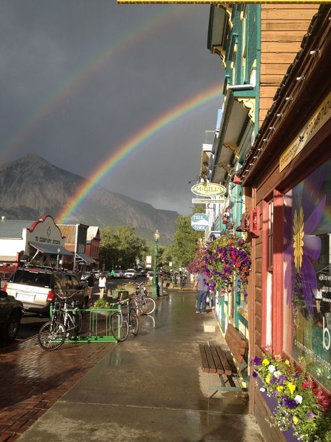 Crested Butte Colorado, Living In Colorado, Small Town Life, Ski Town, State Of Colorado, Double Rainbow, Crested Butte, After Life, Mile High