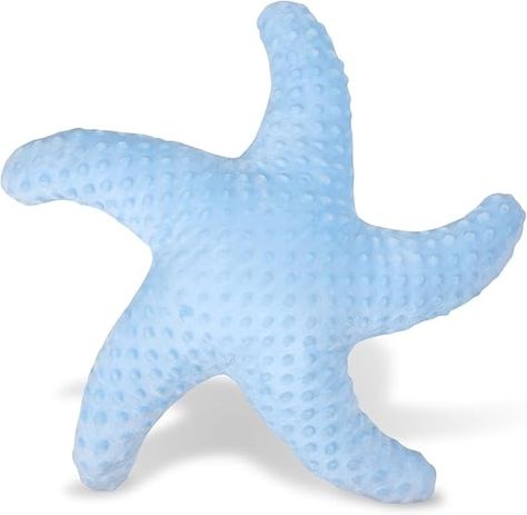 This cute, plush starfish pillow brings a touch of the ocean to your bedroom, adding a whimsical and relaxing vibe to your space. Its soft and cuddly design makes it perfect for snuggling, while its vibrant blue color complements any beach-inspired decor. Ocean Bedding, Pillows Cute, Starfish Pillow, Beach Throw Pillows, Bedroom Blue, Coastal Bedroom Decorating, Small Couch, Coastal Room, Soft Throw Pillows