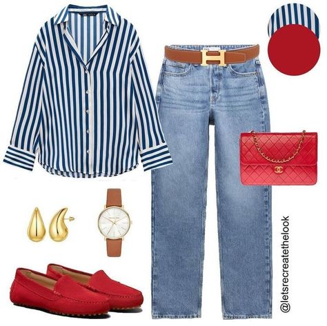 Red Flats Outfit, Outfit Ideas Everyday, Dresses 2023 Summer, Cool Outfit Ideas, Chique Outfit, Mode Tips, Cool Outfit, Over 60 Fashion, 60 Fashion