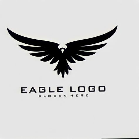 Eagle Logo Design Graphics, Eagle Wings Logo, Eagle Minimalist, Eagle Logo Design, Initial Logo Design, Eagle Icon, Eagle Silhouette, Minimalist Brand, Urban Logo