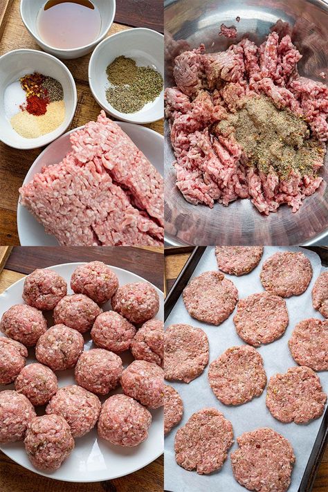 Homemade Breakfast Sausage Homemade Breakfast Sausage Recipe, Pork Breakfast, Breakfast Sausage Seasoning, Breakfast Sausage Patties, Pork Breakfast Sausage, Breakfast Sausage Links, Homemade Breakfast Sausage, Homemade Sausage Recipes, Breakfast Sausage Recipes