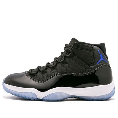 The Air Jordan 11 Retro ‘Space Jam’ 2016 commemorates the 20th anniversary of the movie ‘Space Jam.’ It was first worn by Michael Jordan as a Player Exclusive (PE) in both the movie and the 1995 NBA Playoffs. The 2016 retro is a more faithful reproduction of the original PE than the 2000 and 2009 retros. The sneaker also swaps the traditional #23 for MJ’s comeback #45 on the heel, a first for an Air Jordan 11 retail release. (SNKR/AJ11/Unisex/Non-Slip/High Top/Basketball/Shock-absorbing) Space Jams 11, Retro Space, Nike Air Jordan 11, Air Jordan 11 Retro, Jordan 11 Retro, Space Jam, Air Jordan 11, Jordan 11, Red Accents