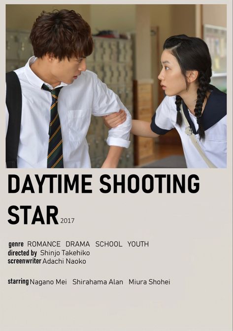 Daytime Shooting Star, Movies To Watch Teenagers, Movie To Watch List, Korean Drama Series, Series Poster, New Movies To Watch, Girly Movies, Film Posters Minimalist, Drama Tv Shows