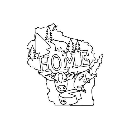 Wisconsin Pride, Ink Ideas, Logo Ideas, Fabric Scraps, Embroidery Art, Download File, Embroidery Machine, Digital Pattern, Wisconsin