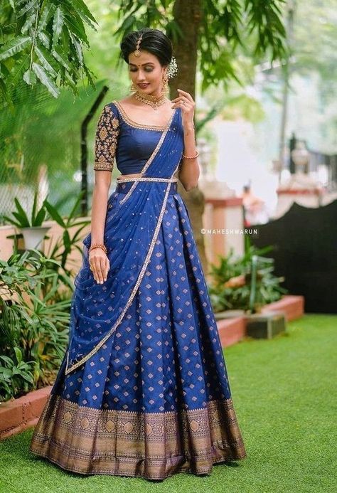 Lehanga Models For Stitching, Half Saree Models Latest, Lehanga Designs Latest For Women, Latest Half Saree Designs, Half Saree Designs Simple, Indian Wedding Outfit Ideas, Marriage Vibes, Indian Fits, Wedding Outfit Ideas