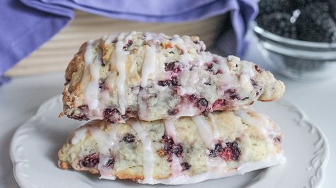 Buttermilk Blackberry Scones Recipe - Tasting Table Blackberry Scones Recipe, Recipe Using Sour Milk, Sour Milk Recipes, Blackberry Scones, Sour Milk, Sweet Breakfast Treats, Scones Easy, Scones Ingredients, Scones Recipe