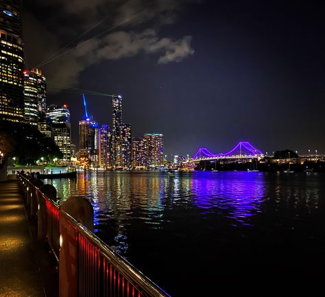 Brisbane City At Night, Brisbane Australia Photography, Brisbane Australia City, Australia City Aesthetic, Brisbane City Aesthetic, Brisbane Australia Aesthetic, December Collage, Brisbane Aesthetic, Aesthetic City View