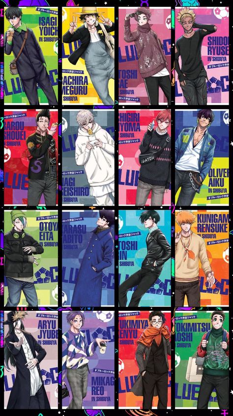 Blue Lock All Characters Wallpaper, Blue Lock Casual Clothes, Blue Lock Team Z Members, Blue Lock Characters Name, Blue Lock Height Chart, Blue Lock Characters Name List, Blue Lock All Characters, Blue Lock Team Z, Bluelock Wallpaper