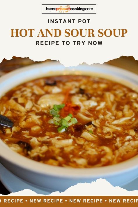 Indulge in the authentic taste of Sweet Sour Soup Chinese cuisine with our Instant Pot Hot and Sour Soup Recipe. This Quick Hot And Sour Soup is a delightful blend of spicy and tangy flavors, perfect for any meal. Enjoy the convenience of a Hot And Sour Soup Crockpot alternative with all the taste you love. Visit homepressurecooking.com for more Chinese Recipes. Easy Hot And Sour Soup Instant Pot Recipe, Sweet Sour Soup Chinese, Hot And Sour Soup Recipe, Chinese Hot And Sour Soup Recipe, Hot N Sour Soup Chinese, Hot And Sour Soup Recipe Easy, Quick Hot And Sour Soup, Hot N Sour Soup, Sinigang Recipe