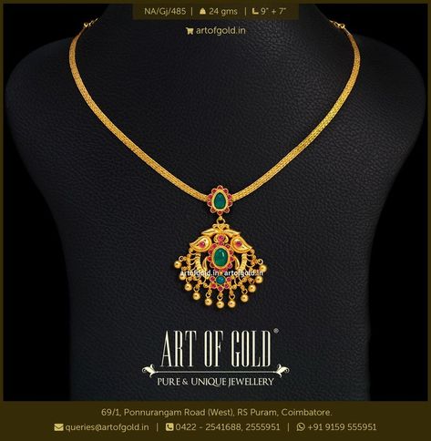 Gold Attigai Necklace Gold Neckles, Hindu Jewelry, Gold Neck Chain, Silk Saree Blouse Designs Patterns, Gold Necklace Indian, Online Gold Jewellery, Gold Jewelry Simple Necklace, Gold Chain Design, Gold Necklace Indian Bridal Jewelry