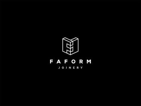 Faform Joinery logo by hunap_studio Carpentry Logo Design, Joinery Logo, Sa Logo, Builder Logo, Handyman Logo, Timber Frame Joinery, Carpentry And Joinery, Wood Logo, Joinery Design