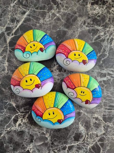 Stone Painting Garden Rock Art, Christmas Painted Rocks, Rock Painting Flowers, Garden Rock Art, Stones Garden, Diy Rock Art, Painted Rock Animals, Rock Painting Ideas, Rocks Painted