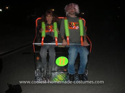 Homemade Roller Coaster Costume: This Homemade Roller Coaster Costume is a very cool costume because it shows how your hair is spiked, and is a very unique and different costume. It was Homemade Roller Coaster, Roller Coaster Costume, Illusion Costumes, Homemade Costume, Homemade Costumes, Diy Costume, Cedar Point, Amusement Parks, Halloween 2024