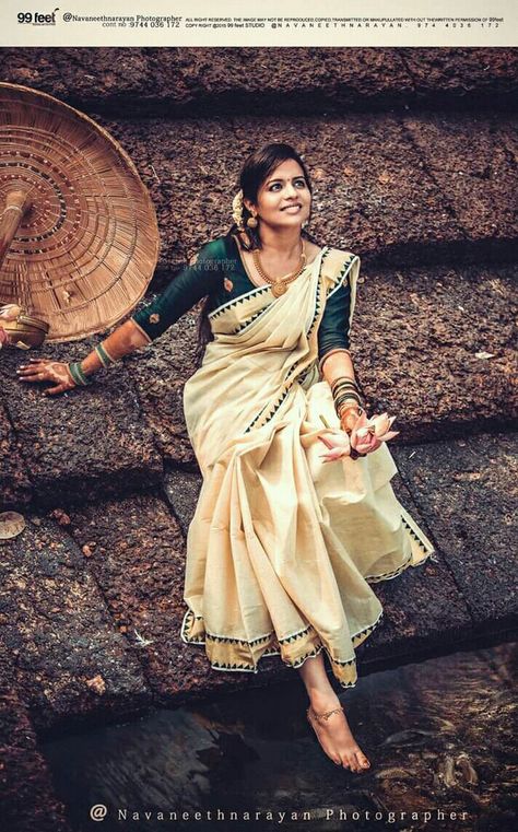 Love saree Kerala Traditional Saree, Dancing Photos, Onam Special, Kerala Saree Blouse, Onam Outfits, Kerala Saree Blouse Designs, Kashta Saree, Wedding Dancing, Kerala Wedding Photography