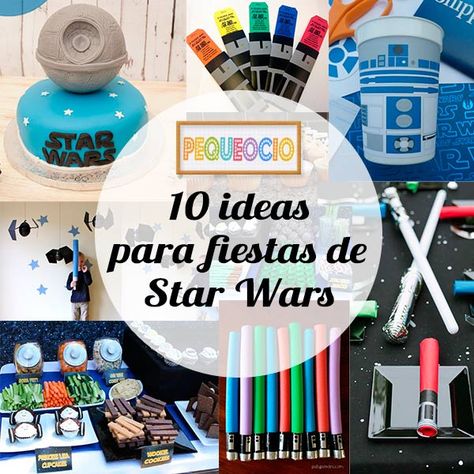 10 ideas para fiestas infantiles de Star Wars Decoracion Star Wars, Star Wars Crafts, Star Wars Bb8, Star Wars Decor, Star Wars Birthday Party, Star Wars Wedding, Birthday Star, Star Wars Birthday, Star Wars Party