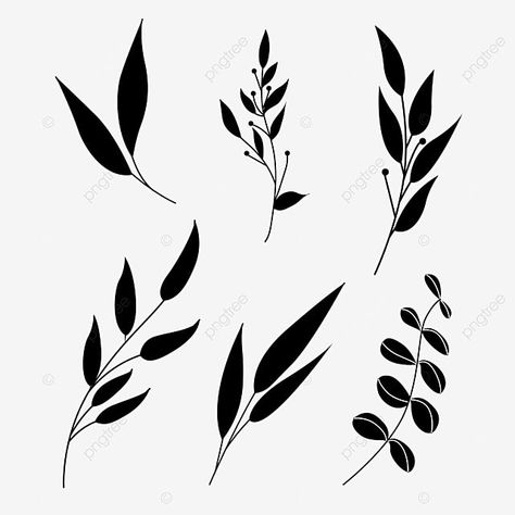 Plant Silhouette, Leaves Silhouette, Silhouette Nature, Plants Vector, Plant Inspiration, Stick Drawings, Pottery Inspo, Leaf Silhouette, Flower Silhouette