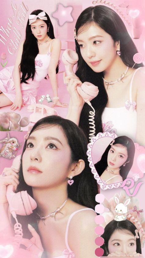 Irene!!!💕🎀 #kpop #kpopidol #kpopcollage #irene #redvelvet #pearls Irene Wallpaper, Velvet Aesthetic, Irene Red Velvet, Velvet Wallpaper, Cute Simple Wallpapers, Red Velvet Irene, Simple Wallpapers, Girl Cakes, Pink Wallpaper