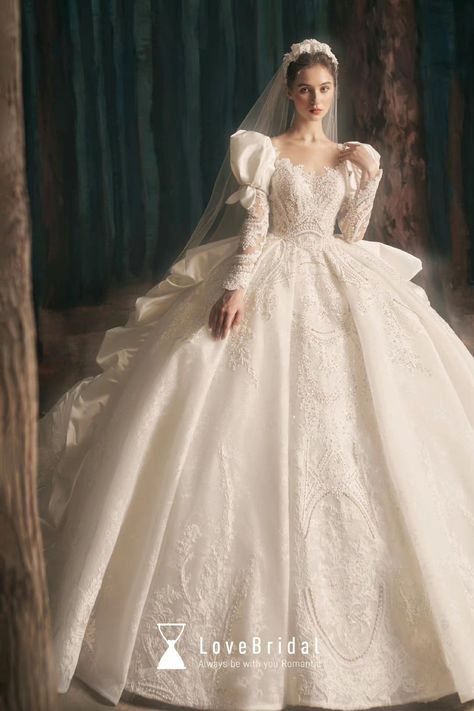 Queen Gowns Royal, Victoria Wedding Dress, 1960s Wedding Dresses, Medieval Wedding Dress, Queen Wedding Dress, Wedding Event Dresses, Victorian Wedding Dress, Big Wedding Dresses, Wedding Dress Bustle