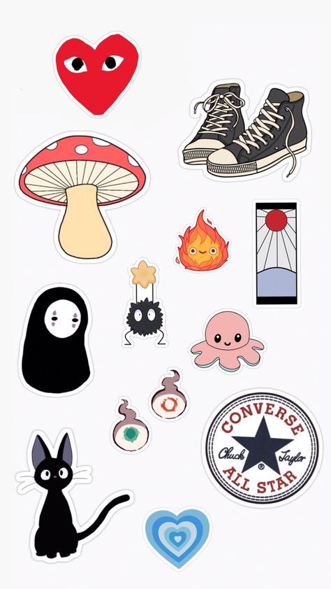 Collage Stickers Art Journals, Quirky Drawings Doodles, Drawing Case Ideas, Sticker Doodle Ideas, Grunge Stickers Printable, Aesthetic Phone Stickers, Aesthetic Stickers For Phone Case, Sticker Book Ideas, Recortes Aesthetic