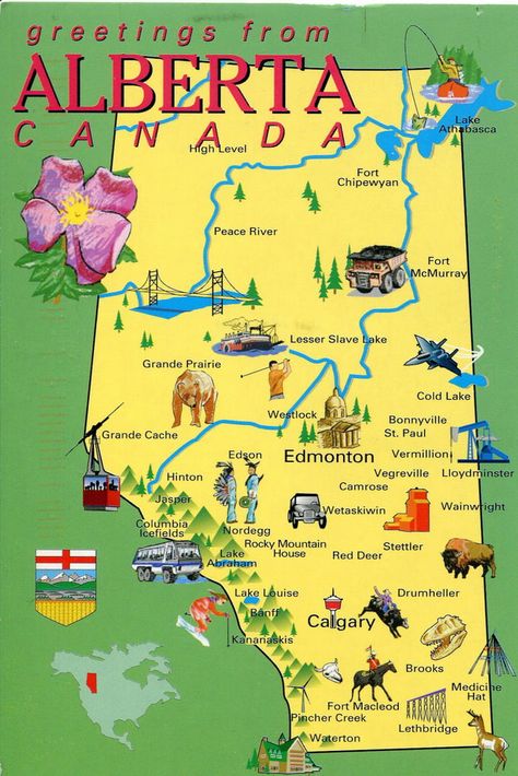 Alberta Canada Facts, Canadian Geography, Canada Poster, Canada Banff, Alberta Travel, Cold Lake, Peace River, Canada Map, Canada Eh