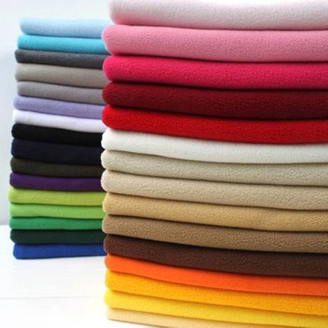 * 0.5 Metre Polar Fleece Fabric,30 Colours, * Width 57 inches (145cm), listed for one panel 18"X57" (50cm x 145cm). * Weight: 300g per yard.* Additional yardage will be cut in one continuous piece. Make Blanket, Fabric Toys, Kids Fabric, Diy Fabric, Soft Blankets, Polar Fleece, Diy Doll, Lining Fabric, Apparel Fabric